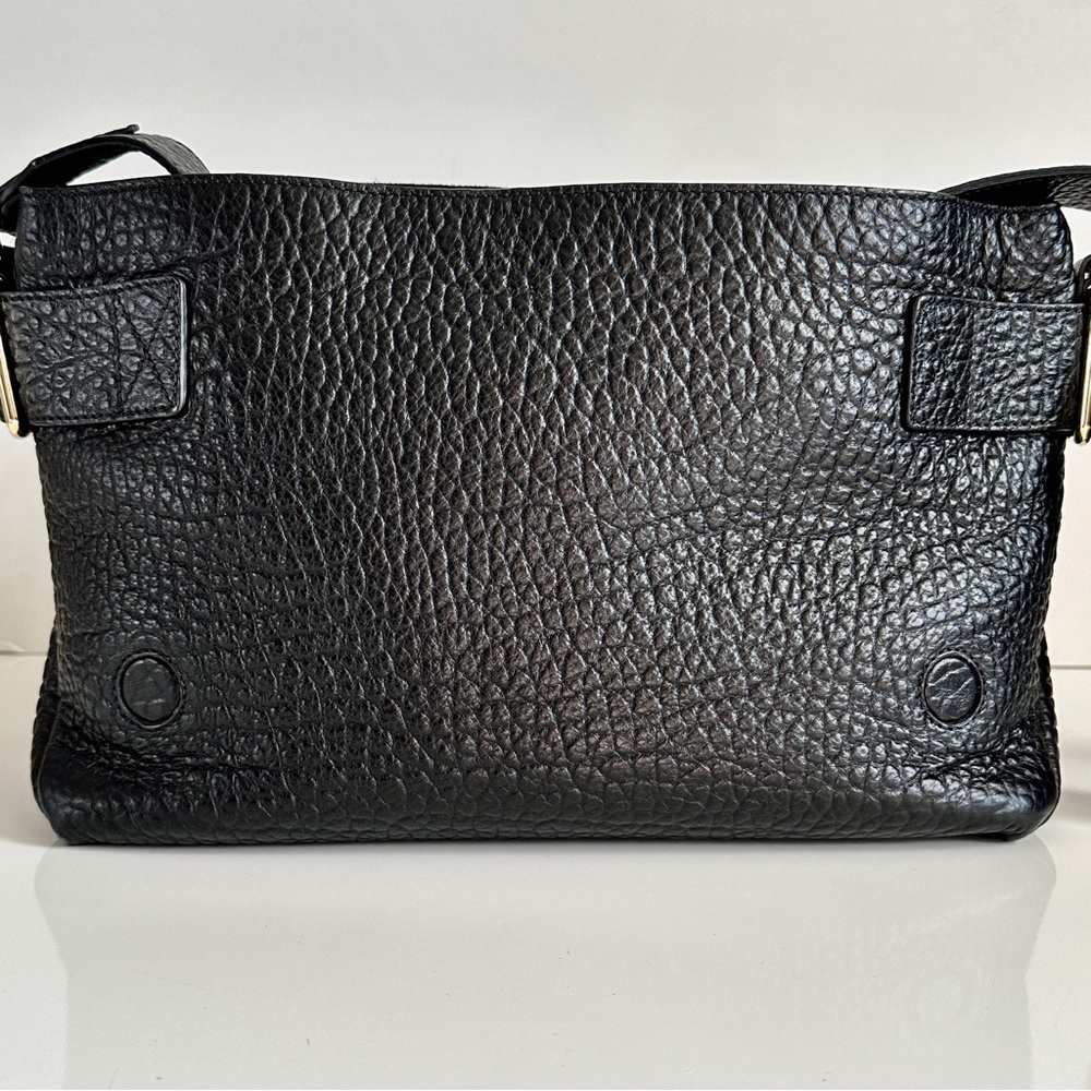Authentic Burberry Lockford Medium Black Leather Shoulder Bag - Picture 6 of 10